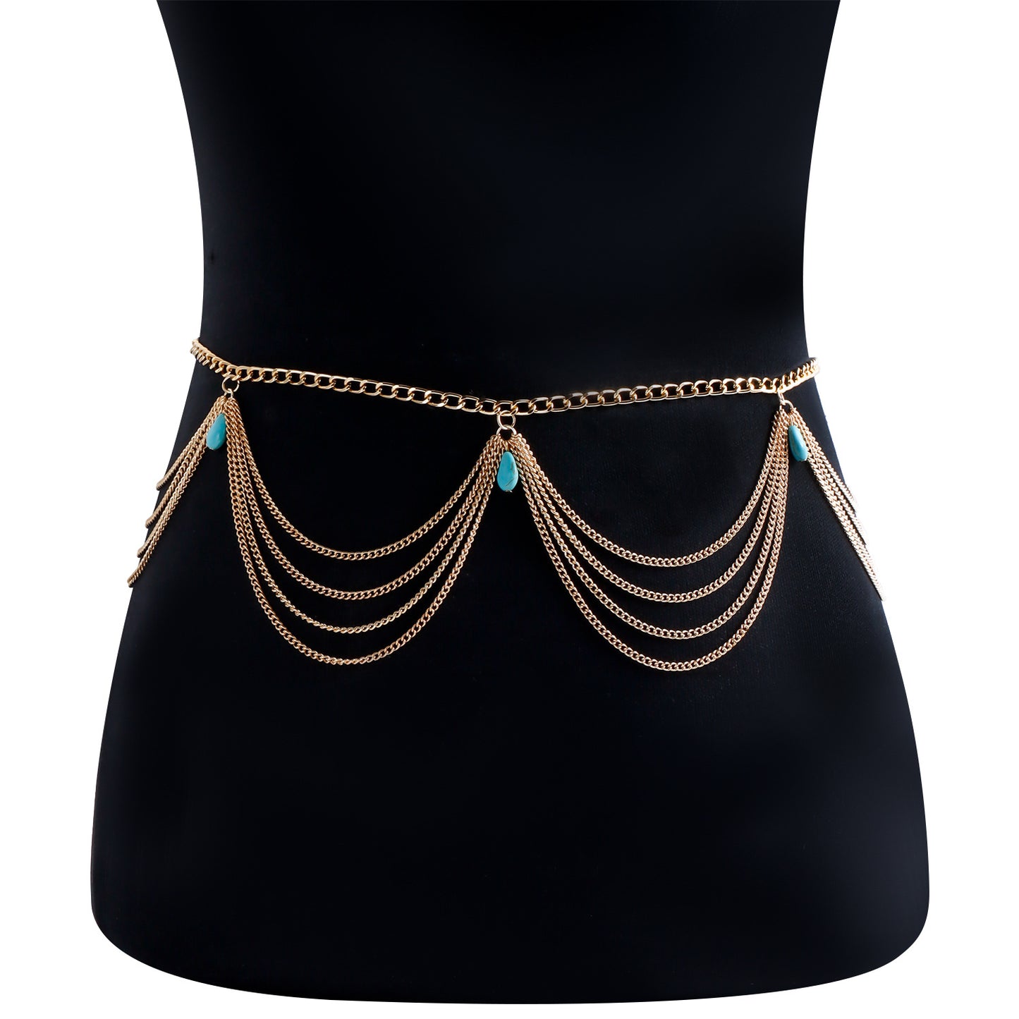 Bohemian Turquoise Body Chain Jewelry for Women