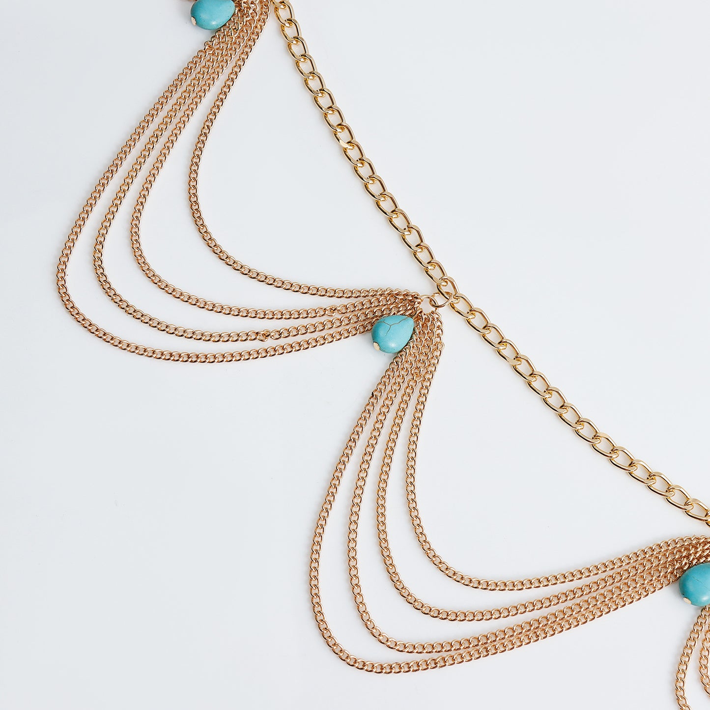 Bohemian Turquoise Body Chain Jewelry for Women