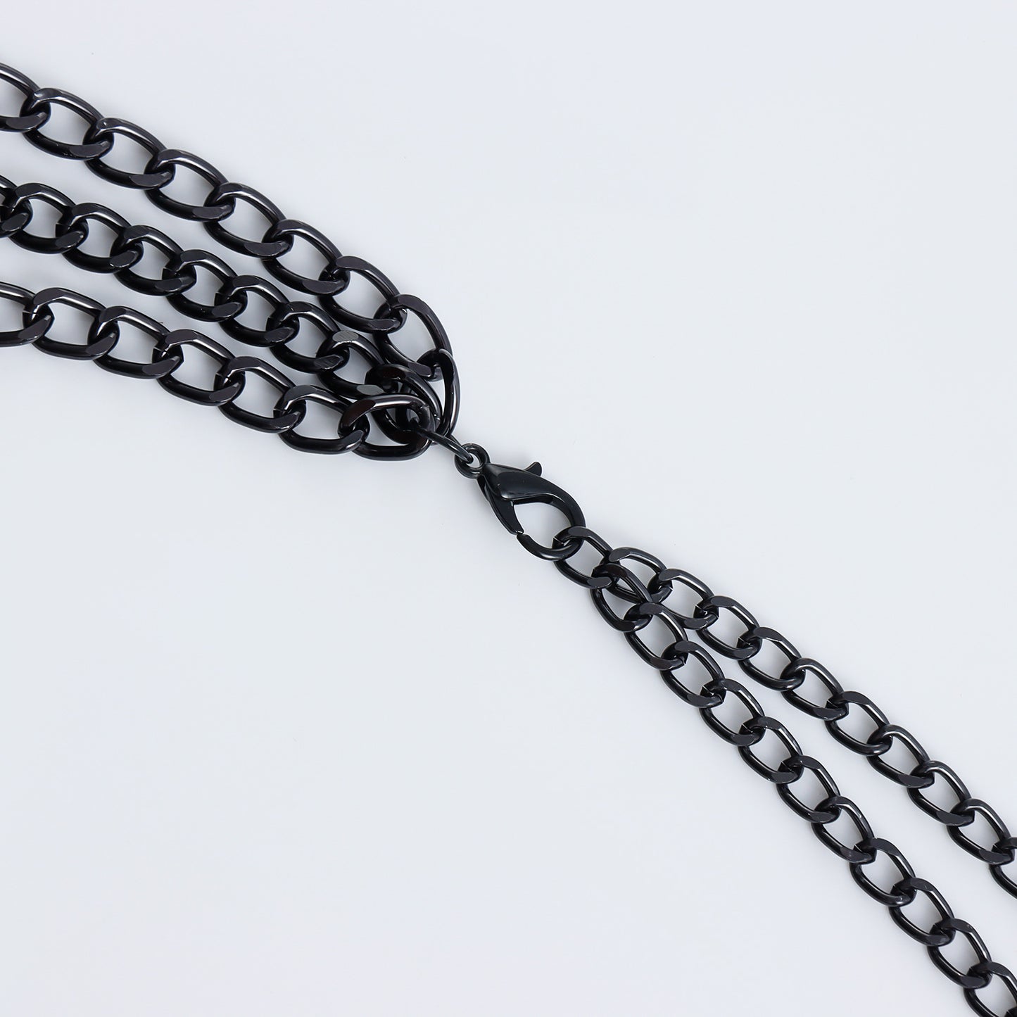 Gothic Metal hollow cross Body Chain