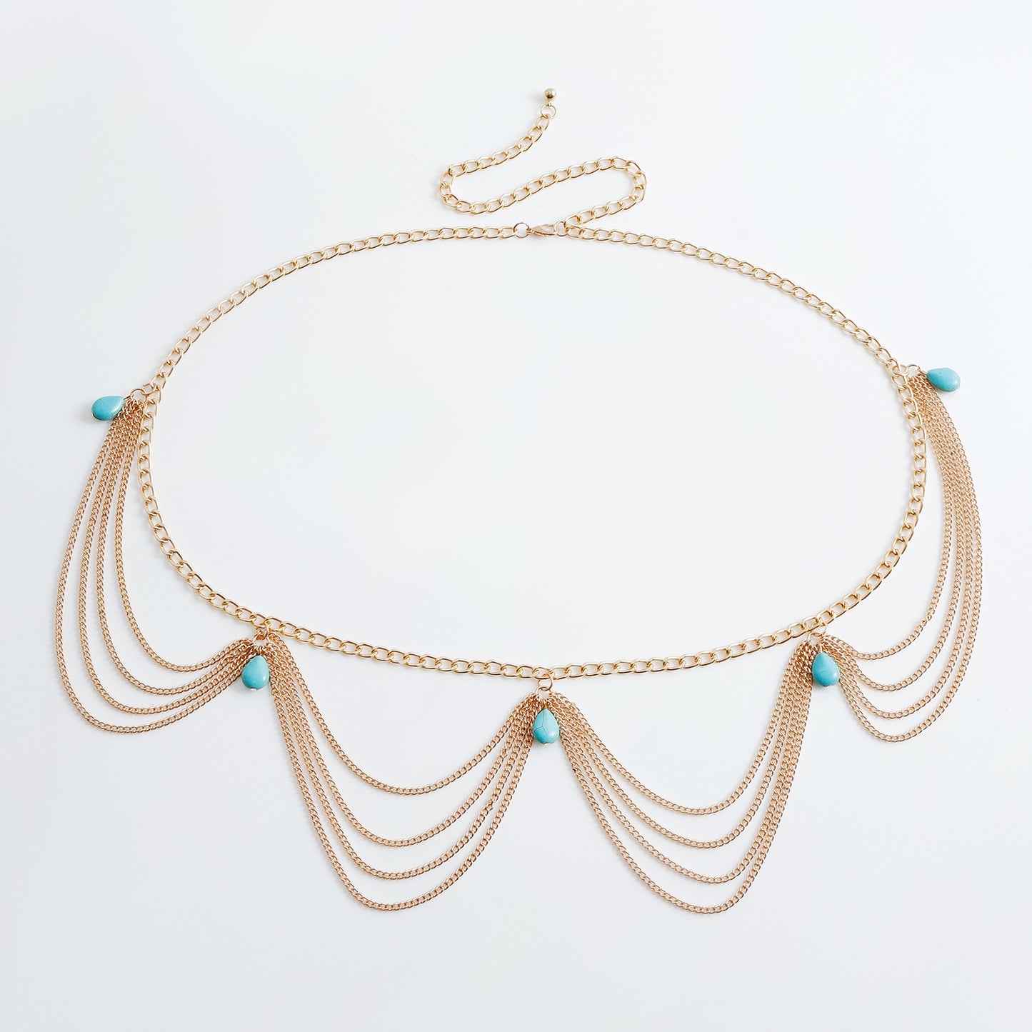 Bohemian Turquoise Body Chain Jewelry for Women